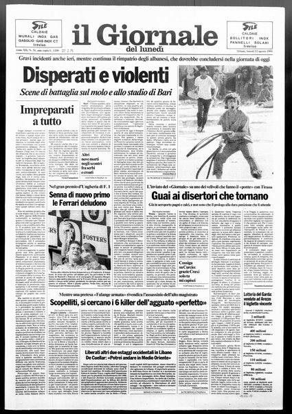 Il giornale del lunedi